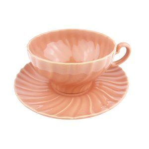 Vintage Coral Pink Mauve Franciscan Ware Cup & Saucer